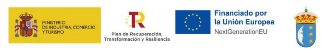 Ministerio de Industria, Comercio y Turismo, PRTR, Unión Europea NextGenerationEU y Concello de Tui